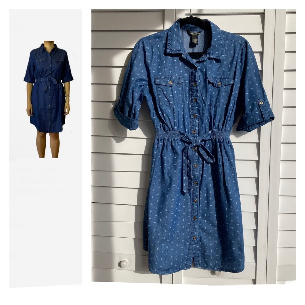 millenium dress denim blue shirt size: L (Girl)